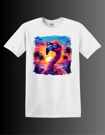 Flamingo on the Beach T-shirt